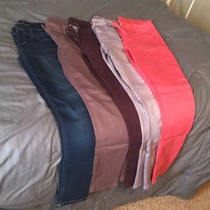 Maurices Jeggings- 5 pair bundle